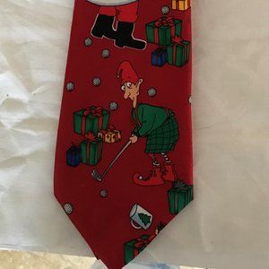 Yule Tide Greeting Tie